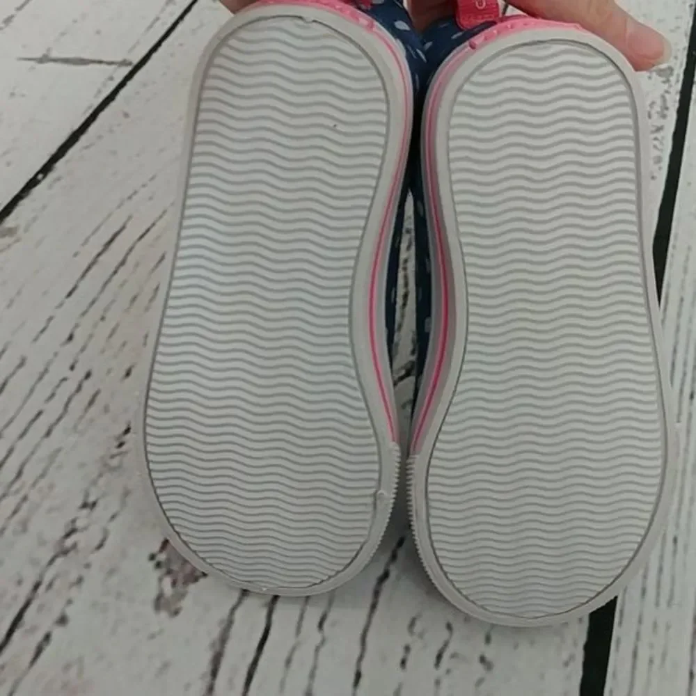 Carters Denim Blue Butterfly High Top Sneakers‎